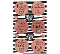 Avery Zweckform Lot de 12 stickers décoratifs avec inscription en allemand "Gute Wünsche » 57084