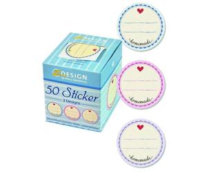 Avery Zweckform Lot De 50 Sticker Zdesign Sur Rouleau "Homemade" Rond