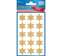 Avery Zweckform Sticker De Noel Zdesign "Etoile", Or