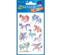 Avery Zweckform 53144 Autocollants pour enfants licornes 18 Aufkleber bunt