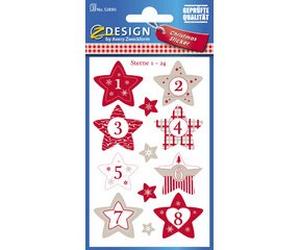 Avery Zweckform ZDesign Stickers calendrier de l'Avent