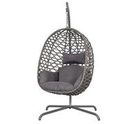 Avestar Balancelle suspendue en forme d’œuf pour extérieur avec coussin moelleux
