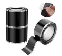 Avesteir 3 Rouleaux Scotch Electricien Noir Resistant, Ruban Adhesif Resistant a l Eau, Ruban Adhésif Isolant Électrique Noir, Ruban de Réparation Auto-Amalgamant Étanche en Silicone 1.5mx25mm