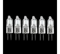 Avfora Ampoule halogène G4 pour microscope, 6 V 20 W 25 W 30 W, ampoule pour instrument de travail,25 W 6 V-6 pièces