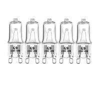 Avfora Ampoule halogène G9 Lampe de four Haute température 500℃ Convient pour réfrigérateur Ventilateur de four 40W-5PCS 110V