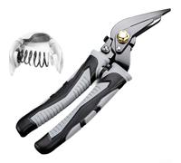 Aviation pour cisailles 45,7 cm pour tôles d'acier aviation pour cisailles | 65 Mn pour l'acier forgé, trempé par trempe, coupe des tôles de fer, PVC, taille compacte de 22,9 cm