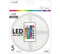 avide ABLSBL12V5050-30RGB65 Ruban LED (Set complet) avec connecteur mâle 12 V, 230 V 5 m RVB 1 pc(s)