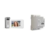 Avidsen 112290 Elia Visiophone, Blanc, 7 Pouces & Extel - Transformateur modulaire Modulo pour Visiophone 17 V - pour tableau électrique