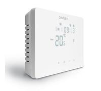 Avidsen HomeTemp Thermostat Wi-FI Filaire Blanc, Écran Tactile | Précision 0,5 °C, Avidsen Home, programmation quotidienne/hebdomadaire, historique, fenêtre ouverte, sécurité enfant