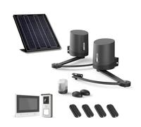 Avidsen Orane 510 Pack Solaire avec Visiophone sans Fil Thomson Air | Portail 2 battants jusqu’à 5 m/500 kg, alimentation solaire, visiophone sans fil, portée jusqu’à 350 m, écran nomade