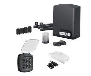 Avidsen Orea 550 - Motorisation pour Portail Coulissant Jusqu’à 8 m et 500 kg, avec kit connecté HomeGate, digicode sans Fil et 4 télécommandes au Total, Usage résidentiel