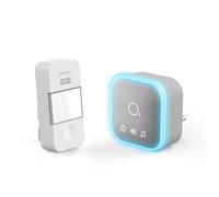 Avidsen Sonnette sans fil 102518 Sona-T Plug In Kinétic – Détecteur sans pile, flash lumineux