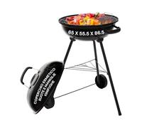 Avilia Barbecue à charbon "Carmensa" 43 cm avec couvercle hermétique et poignées ignifuges, idéal pour jardin, terrasse et balcon
