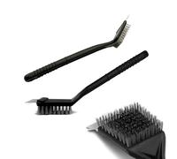 Avilia Brosse Barbecue avec grattoir - Brosse BBQ en Acier avec poignée Ergonomique en PP, Accessoires Barbecue pour Nettoyage Grille, Longueur 29 cm