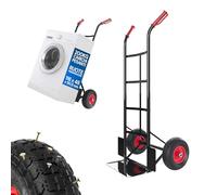 Avilia - Chariot avec Roues de Toit en Acier de 200 kg pour Transport sûr de Charges volumineuses, avec poignées antidérapantes, Roues pnaumatiques et Structure compacte maniable (Noir)
