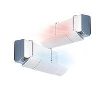 Avilia - Déflecteur climatiseur réglable universel de 58,5 à 93 cm pour maison et bureau, installation facile, orientable, compatible avec télécommande, idéal pour un climat optimal