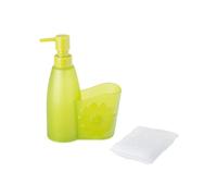 Avilia Distributeur de Savon Liquide élégant avec Design Floral en Plastique de Haute qualité et capacité de 500 ML - Accessoire Chic pour Votre Maison