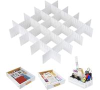 Avilia Diviseur pour tiroirs 49,5 x 10 cm - Lot de 6 pièces : Optimisez l'organisation de vos tiroirs avec ces séparateurs pratiques