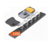 Avilia Lot de 5 évier de Cuisine en Silicone avec Tapis de Drainage, éponges Anti-Rayures et égouttoir à Verres, séchage Rapide, Accessoires d'évier hygiénique Peu encombrant