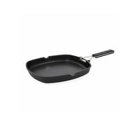 Avilia Poêle à frire antiadhésive adaptée pour tous les plateaux de cuisson - Poêle avec poignée pliable, pour griller poisson, viande et légumes, en aluminium, 28 x 28 cm