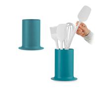 Avilia Porte-couverts et porte-louches de cuisine bleu clair en plastique résistant 30 x 20 x 10 cm - Idéal pour ranger l'évier et tous vos ustensiles - Élégant et lavable au lave-vaisselle