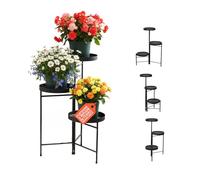Avilia - Porte-pots d'intérieur en fer à 3 étages de 20 cm de diamètre, structure robuste et stable, design vertical, gain de place, pour balcon et salon, support jusqu'à 3 kg, pour étagère