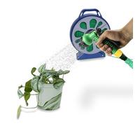 Avilia Tuyau de jardin extensible avec pistolet multifonction, 7 réglages et distributeurs, pour arroser, lavage automatique et arrosage avec connecteur universel, 15 m