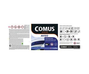 AVISO NB BLEU MARINE 0,75 L - Peinture antifouling à matrice dure pour bateaux rapides - COMUS MARINE