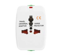 Avizar Adaptateur Secteur Universel pour Appareil Électrique Protection Surtension Blanc