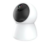 Avizar, caméra d'intérieur Wi-Fi 360° 1080p HD avec détection de mouvement, blanc