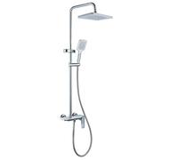 Avizar Colonne de Douche avec Pommeau Argent