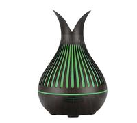 Avizar Diffuseur d'Arômes et Humidificateur design Vase Décorative 500ml Noir / Vert