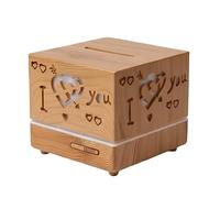 Avizar Diffuseur d'Arômes Ultrasonique 500 Ml Rotatif 360° Effet Bois Marron