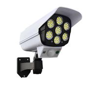 Eclairage Solaire Extérieur 77 LED 360° - Détecteur Mouvement IP65 Blanc/Noir