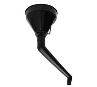 Avizar Entonnoir Carburant 18 cm avec Bec Courbé en Plastique Durable Noir