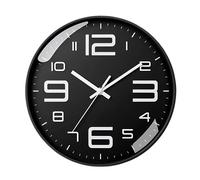 Avizar Horloge murale analogique - Noir