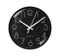 Avizar Horloge murale analogique - Noir