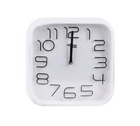Avizar Horloge Murale Carrée avec Mécanisme Silencieux 33x33cm Blanc