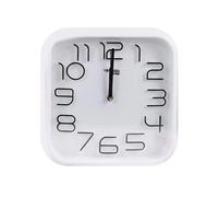 Avizar Horloge Murale Carrée avec Mécanisme Silencieux 33x33cm Blanc