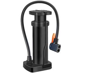 Avizar Mini Pompe à Pédale Manuelle 17?cm Portable Polyvalent et Pratique Noir