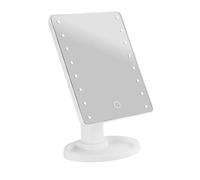 Avizar Miroir de Maquillage LED sur Pied avec Tactile et Rotatif 360° Blanc