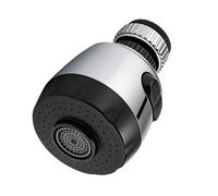 Avizar Mousseur de Robinet 2 Jets Noir / Argent