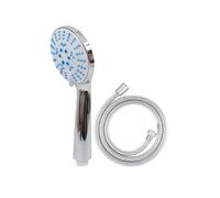 Avizar Pomme de Douche pour Salle de Bain avec Flexible 1.5m Inox Argent