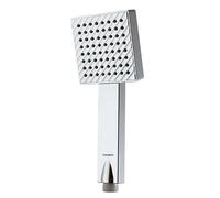 Avizar Pommeau de Douche Carré avec Poignée Jet Unique Anti Bouchage Argent
