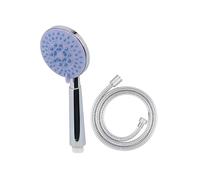 Avizar Pommeau de Douche Multijet avec Flexible 1.5m et Support Mural Bleu