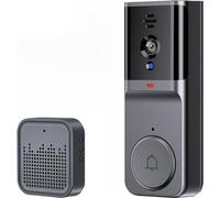 Avizar, portier WLAN XRing IP65 détecteur de mouvement vision nocturne, noir