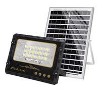 Avizar, projecteur solaire LED d'extérieur 9000 K avec capteur automatique, noir
