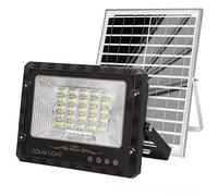 Avizar, projecteur solaire LED d'extérieur 9000 K avec capteur automatique, noir