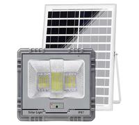 Avizar, projecteur solaire à LED 13 W IP67 avec batterie 15 Ah et panneau 15 W, gris