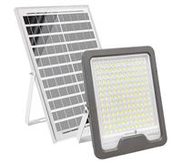 Avizar, projecteur solaire à LED 16 W avec panneau de 20 W et capteur, gris
